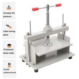 Manual Paper Press Machine 12x8.6 In For A4 Paper 10cm Thickness Steel Frame Paper Press Machine Papermaking Book Press