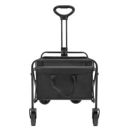 Foldable Wagon Cart High Load-bearing Capacity Adjustable Handle Large Capacity for Outdoor Activities, Beaches, Gardens