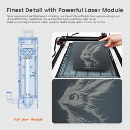 AlgoLaser DIY KIT MK2 5W 10W Laser Engraver Cutter Machine 3.5Inch Touch Screen Engrave Stainless Steel CNC Machine Wood Acrylic