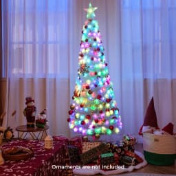 DORTALA 6 FT Artificial Xmas Tree Pencil Christmas Tree w/ 248 Branch Tips