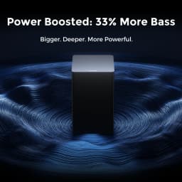 ULTIMEA Poseidon D80 Boom 7.1ch Dolby Atmos Soundbar Surround Sound, Wireless Subwoofer & 4 Surround Speakers, BassMX Technology