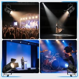 300W COB 2in1 Zoom Warm White/Cold Cool White Illuminated Indoor LED Par Stage Bar Wedding Chapel DJ DMXLight