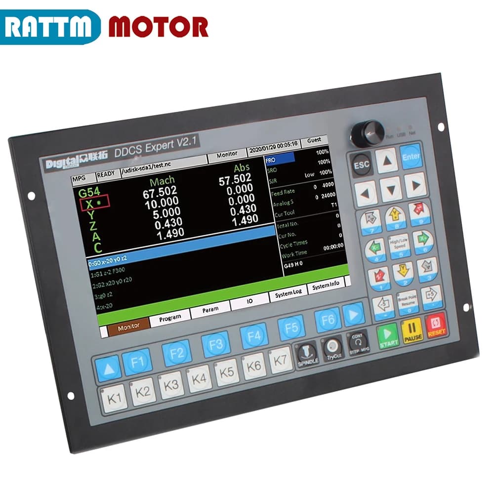DDCS Expert V2.1 4 Axis 5 Axis PLC CNC Off-line Motion Controller For Router Engraving Milling Lathe Machine