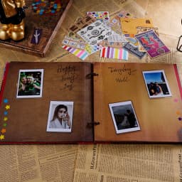 60 pages handmade DIY souvenir photo album our adventure book vintage kraft photo album wedding photo album Mother's Day gifts