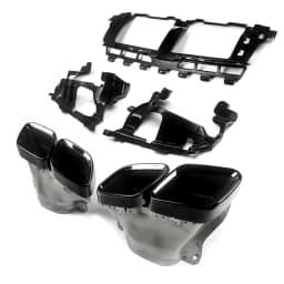 For Mercedes Benz GLS Class X167 with AMG Package GLS63 Style GLS450 GLS580 2019+ Rear Diffuser Lip Bumper Lip +Tailpipe Tips