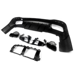 For Mercedes Benz GLS Class X167 with AMG Package GLS63 Style GLS450 GLS580 2019+ Rear Diffuser Lip Bumper Lip +Tailpipe Tips