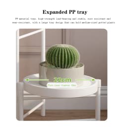 Metal Plant Stand Flower Stand Flower Pot Shelf Balcony Indoor Multi-layer Storage Rack Succulent Plant Flower Rack Pot Rack