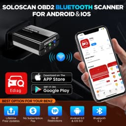 KINGBOLEN Soloscan OBD2 Car Diagnostic Case Scanner for Benz/Maybach/Sprinter,Code Reader with 50+reset Free Lifetime Update