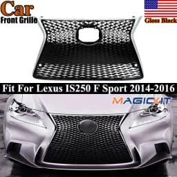 Chrome F Sport Grille For 2014-2016 Lexus IS200t IS250 IS350 Front Bumper Upper Lower Grille Front Radiator Mesh Grills Magickit