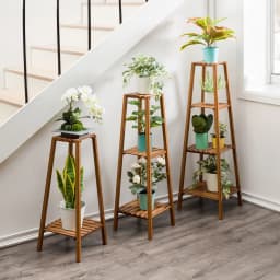 Indoor flower stand solid wood layered plant pot rack multi-layer display rack multiple flower pot storage rack