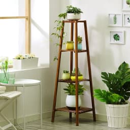 Indoor flower stand solid wood layered plant pot rack multi-layer display rack multiple flower pot storage rack