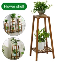 Indoor flower stand solid wood layered plant pot rack multi-layer display rack multiple flower pot storage rack