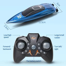 RC Boat Waterproof 2.4GHz Electric RC Speed Boat Remote Control Watercraft Ship Racing Model Toys for Children