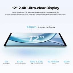 DOOGEE V Pad 2In1 5G PC Tablet 12" Screen Dimensity 7050 Android 15 32GB(8+24) 256GB 8800mAh Battery Ultra-thin 5g Smart Pad