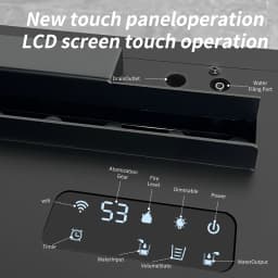 Smart 3D Mist Fireplace with LED Colored Flame App Controlled Water Mist Electric Fireplace for Living Room TV Wall Decoration