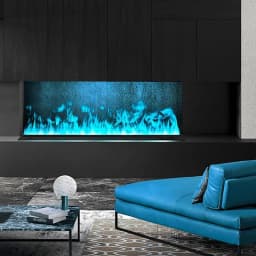 Smart 3D Mist Fireplace with LED Colored Flame App Controlled Water Mist Electric Fireplace for Living Room TV Wall Decoration