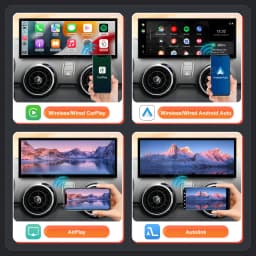 RoadTop Car Multimedia Display For Audi A1 2012-2018 12.3'' Linux Screen With Wireless Carplay Android Auto Mirrorlink Functions