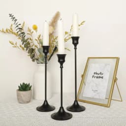 3Pcs/set Tulip Nordic Candlesticks Gold Candlestick Candle Holder Dinner Decor