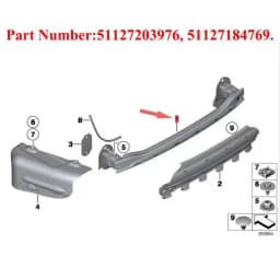 Fits For BMW 5 Series F10 F11 Rear Bumper Reinforcement Impact Bar 528i 535i 550i M5 2011-2016 Tail Bumper Skeleton Buffer Parts