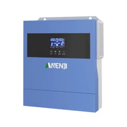 ANENJI 5KW 48V 4KW Dual output Hybrid Solar Inverter 100A MPPT Pure Sine Wave Solar Controller Dual Input PV 500VDC with WiFi
