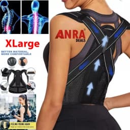 Back Brace Posture Corrector for Women & Men, Adjustable Back Lumbar Support Belt Shoulder Posture Support for Improve Scoliosis