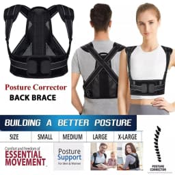 Back Brace Posture Corrector for Women & Men, Adjustable Back Lumbar Support Belt Shoulder Posture Support for Improve Scoliosis