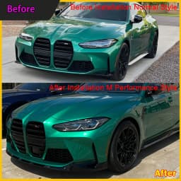 Side Skirts Extension BodyKits Front Bumper Splitter Lip for 4 Series BMW G80 M3 G82 Coupe G83 Convertible M4 2021 2022 2023