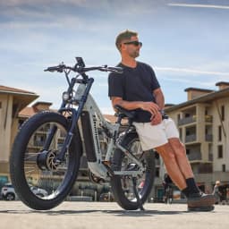 Electric Bicycle for Men, E-Mountain ebike, 2 Motors, 48V17.5AH840WH Battery,26 Inch Wide Tyre, S600, 2000W