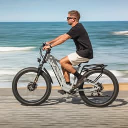 Electric Bicycle for Men, E-Mountain ebike, 2 Motors, 48V17.5AH840WH Battery,26 Inch Wide Tyre, S600, 2000W