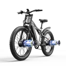 Electric Bicycle for Men, E-Mountain ebike, 2 Motors, 48V17.5AH840WH Battery,26 Inch Wide Tyre, S600, 2000W