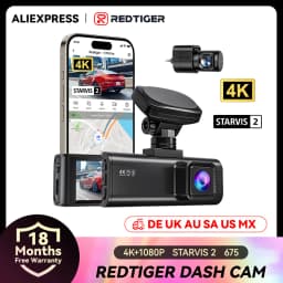 REDTIGER F7N PRO Dash Camera 4K Dash Cam Video Recorder Built-in WiFi GPS FOV 170° Dash Cam With STARVIS 2 SENSOR Night Vision
