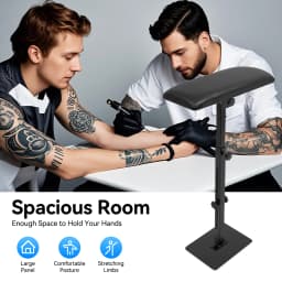Portable Armrest Stand 56-88cm Adjustable Height Leg Rest Stand Arm Pad Tattoo Tool Tattoo Armrest Tattoo Supplies