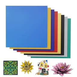 8pcs 3mm 30x30cm Paint-free Colorful Plywood for Model Making Laser Cutting Engraving Colorful Paint-free design