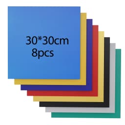 8pcs 3mm 30x30cm Paint-free Colorful Plywood for Model Making Laser Cutting Engraving Colorful Paint-free design