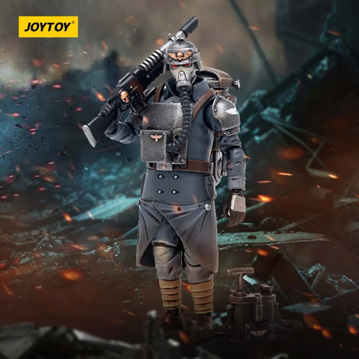 JOYTOY Dark Source Warhammer 40k Krieger Death Legion JT2658 Explosive Soldier A Mobile Soldier Model 1/18 Handheld Model Play