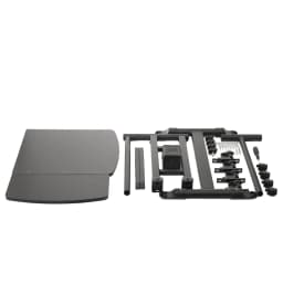 Mobile Tattoo Workstation Tray Cart With 4 Wheels, Adjustable Arm Rest, Modern Style, 25.2 X 15.75 X 22.64-35.43 Inches