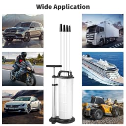 9L Fluid Extractor Manual Hand-Operated Car Brake Oil Changer with Hose Vacuum Fluid Oil Pump for Car Accessories