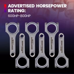 Connecting Rod for BMW M52B28 135m E36 328i M52TU ARP 2000 bolt 4340 Forged for 328i 528i E36 E46 M52B28 135mm Bielle Conrods