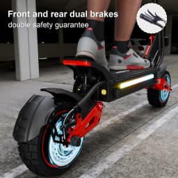 USA CA UK EU Warehouse 1600W Off Road Electric Scooter for Adult 48V 18Ah Speed 28mph Range 30miles Foldable Commuting eScooter