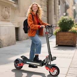 USA CA UK EU Warehouse 1600W Off Road Electric Scooter for Adult 48V 18Ah Speed 28mph Range 30miles Foldable Commuting eScooter