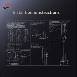 GWUYU EV Charging Holder Pedestal Stand Easy to Install Universal EV Charging Mounting Pole Aluminum Alloy EVSE Pillar Stand