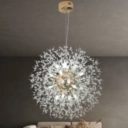 VETRULUS Modern Dandelion Lighting Pendant Lights Living Room Dining Bedroom Pendant Lights Starry Fireball Lighting Fixtures 