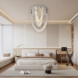 VETRULUS Crystal Ceiling Chandelier Home Decoration Luxury Led Ceiling Lights Living Room Bedroom Dining Lighting Fixture Lamp