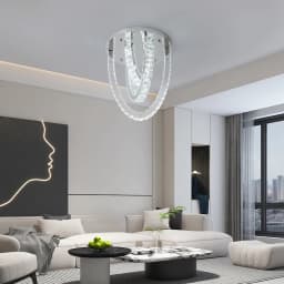 VETRULUS Crystal Ceiling Chandelier Home Decoration Luxury Led Ceiling Lights Living Room Bedroom Dining Lighting Fixture Lamp
