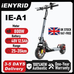 IENYRID A1 Electric Scooter 800W Motor 48V/12.5AH E-Scooter Max Speed 45KM Per Hour Max Range 20-30KM Foldable City E-Scooter