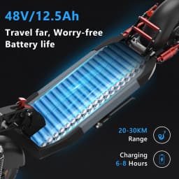 IENYRID A1 Electric Scooter 800W Motor 48V/12.5AH E-Scooter Max Speed 45KM Per Hour Max Range 20-30KM Foldable City E-Scooter