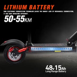 800W Portable Electrice Scooter with Seat, 10"Off-Road Vacuum Tire, 30 Miles Range,Foldable E-Scooter