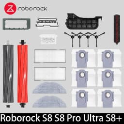 Roborock S8 S8 Pro Ultra S8+ Robot Vacuum Spare Parts Main Side Brushes Mop Cloths HEPA Filters Dust Bags Accessories
