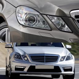 1 Pair Headlight Lens Cover Replacement For Mercedes-Benz E Class W212 2009-2013 Headlight Housing for A2128209561, A2128209661