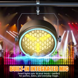 Datewink 2/4Pcs 90W Golden COB LED Par Light With RGB Strip Retro Stage Lighting Effect DMX For DJ Disco Party Wedding Nightclub